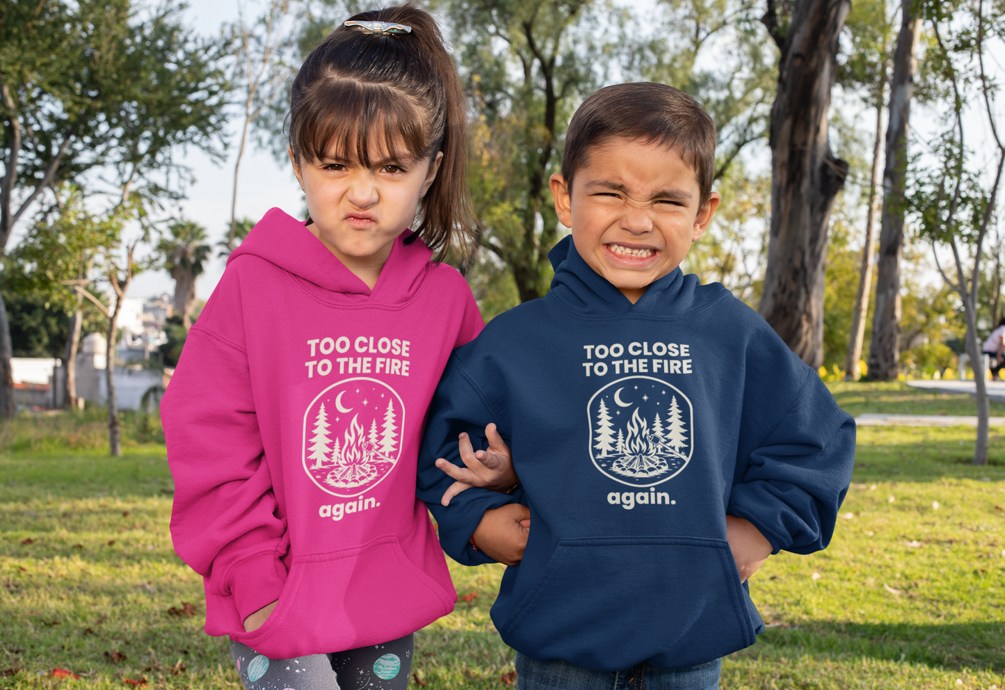 Too Close to the Fire..... Again Toddler Hoodie